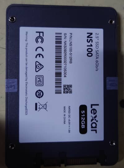 Lexar N100 SSD 512 GB new plz call on whatsapp