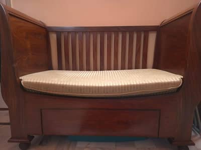 wooden cot heavy material