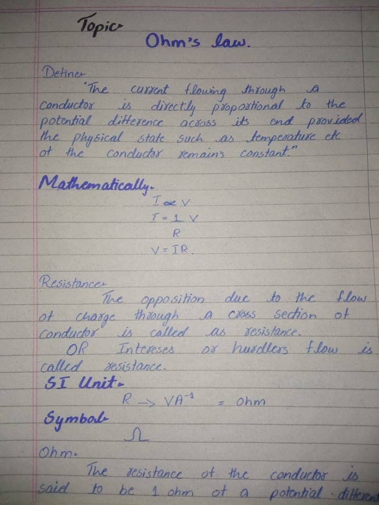 NOTES WRITING 1
