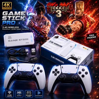 M15 Game Stick 4K Console wireless joysticks 20000+ games