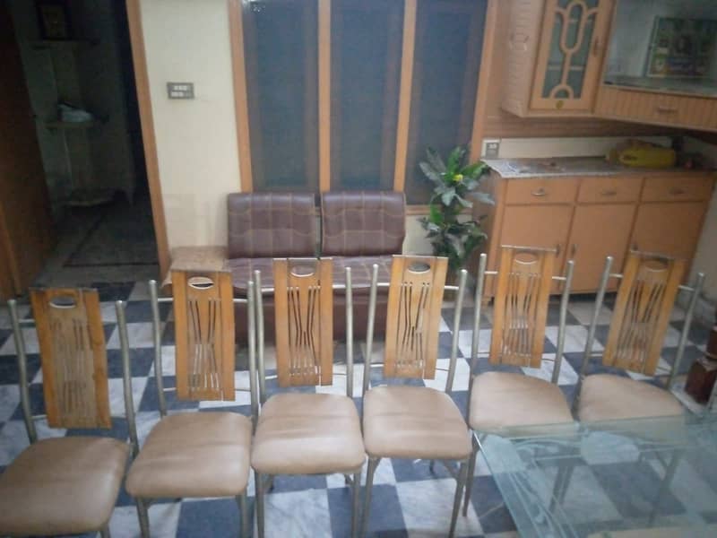 Dining table plus chairs 6 0