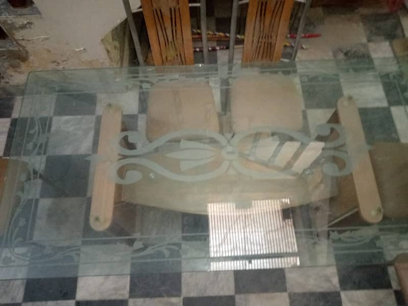 Dining table plus chairs 6 3