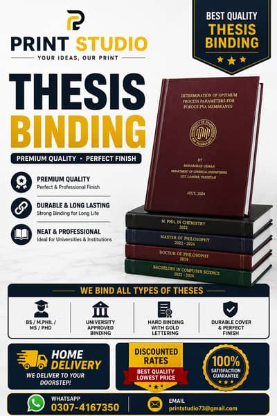Thesis Binding and Printing