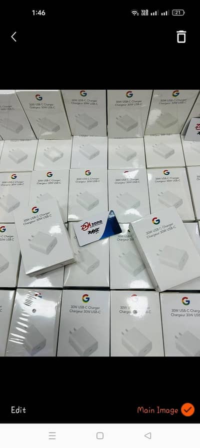Google Adopter 30W Original Complete With Cable High Quality Fast