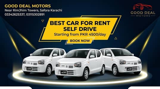 Rent A Car Self Drive Contact 03115302891  03342625337