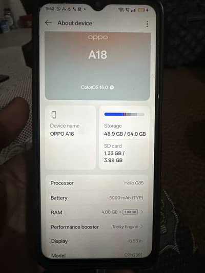 Oppo a18