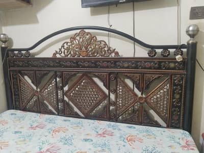 Iron king size bed+ Durafoam mattress