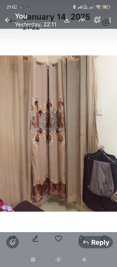 Curtains Valwet  Fancy. . Two door . Three windo.