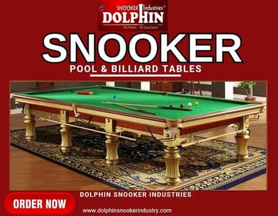 DOLPHIN SNOOKER TABLE\POOL\BILLIARD\CUES\ACCESSORIES\INDUSTRY\FACTORY