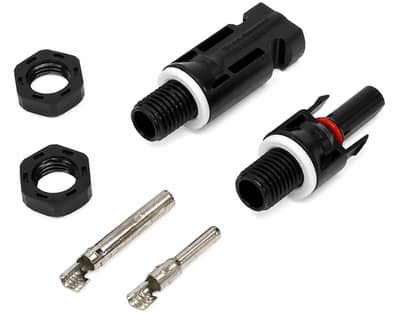 MC4 Bulkhead Solar Connector Male & Female Panel Mount IP67 Waterproof