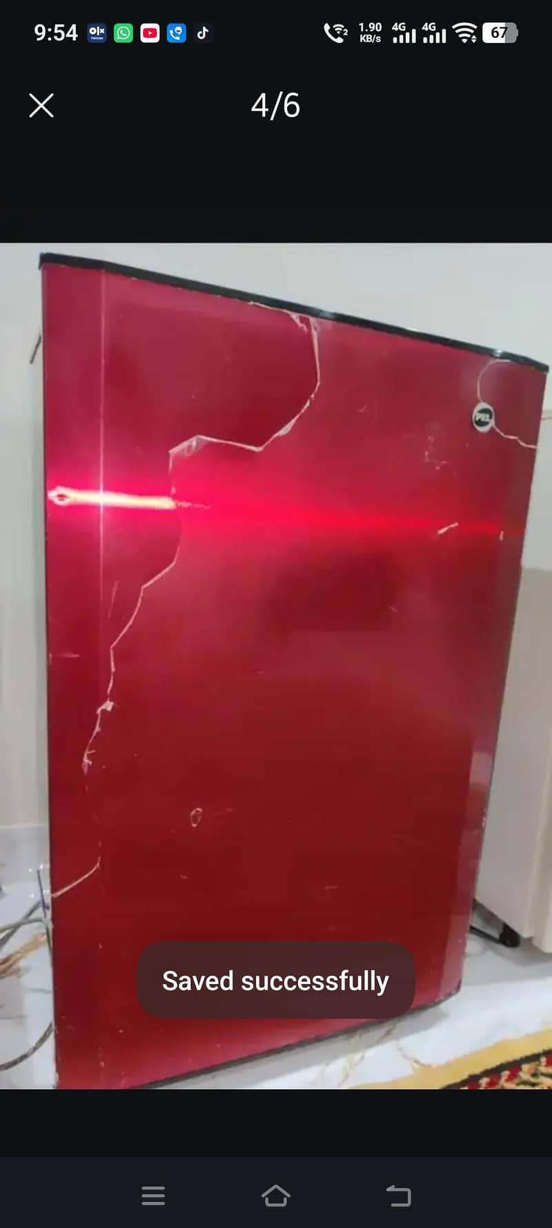 PEL  بیڈ روم سائز چھوٹی فرج بجلی کی بچت کے ساتھ 4