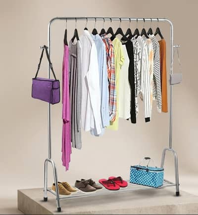 silver hanging rack for home use and shop