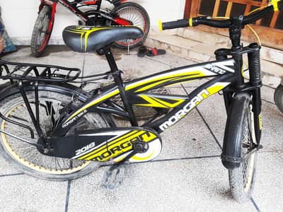 Yellow and Black bicycle