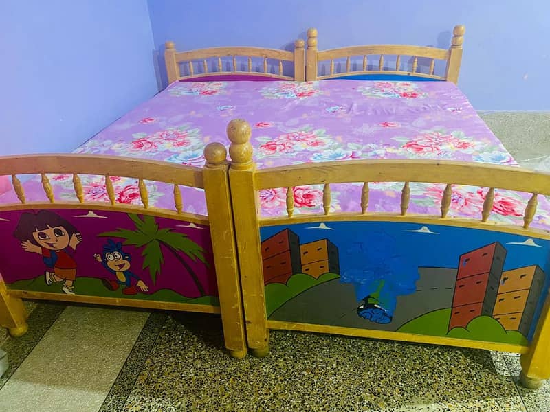 bunk bed (upper lower bed) 1