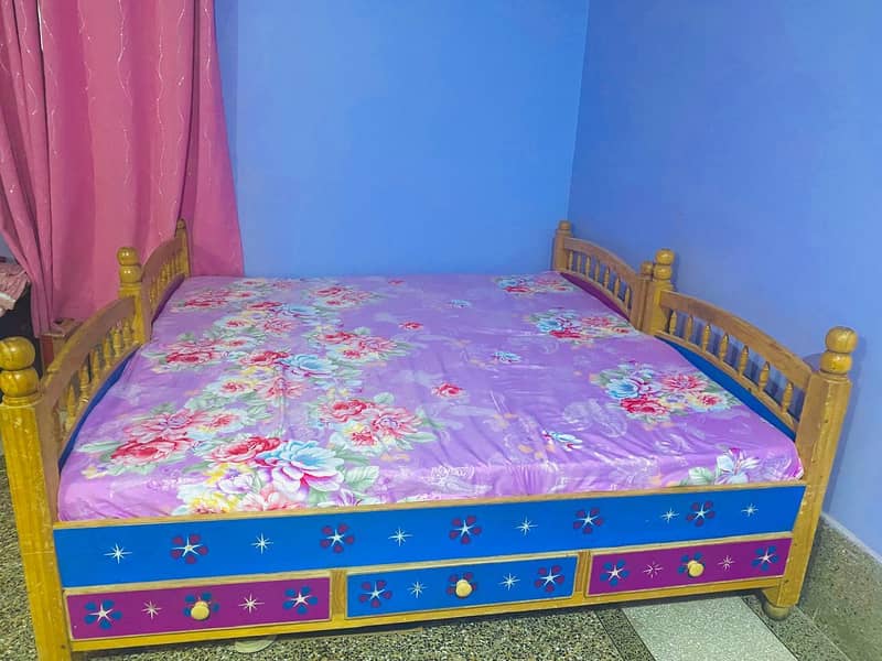 bunk bed (upper lower bed) 2