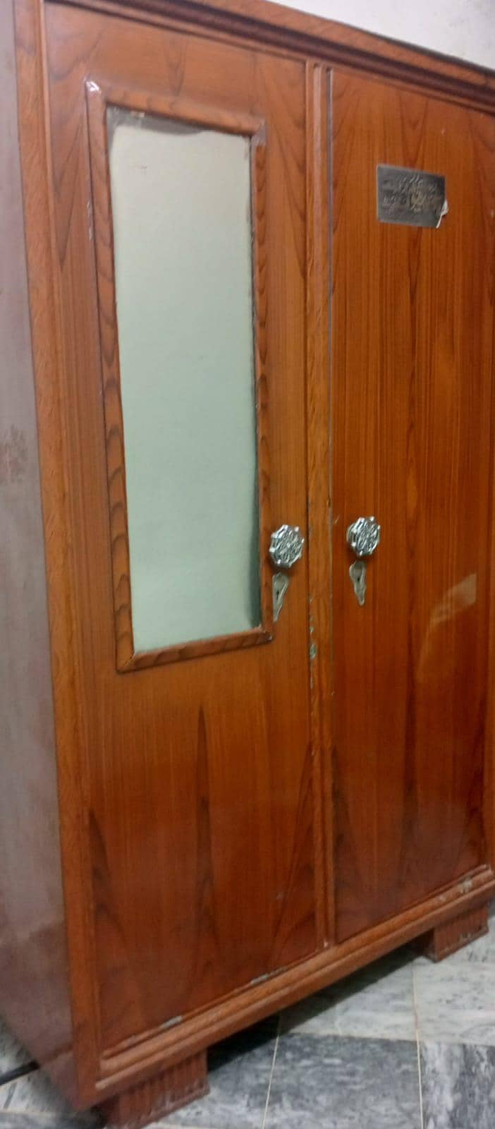2 Door Wardrobe with Mirror – Solid Condition 1