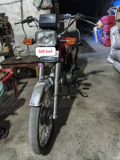 I want to sale my bike united 70