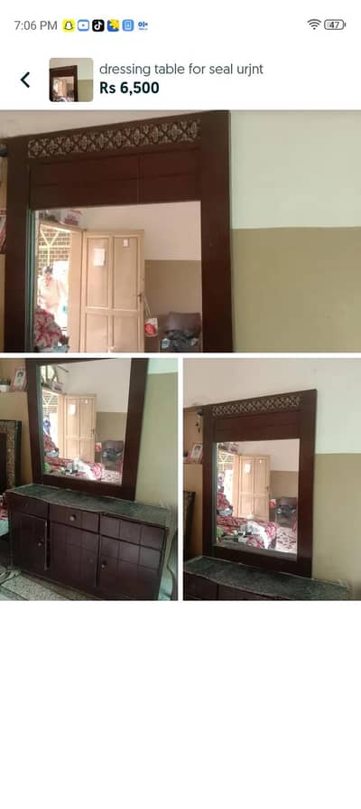 dressing table for seal good condition