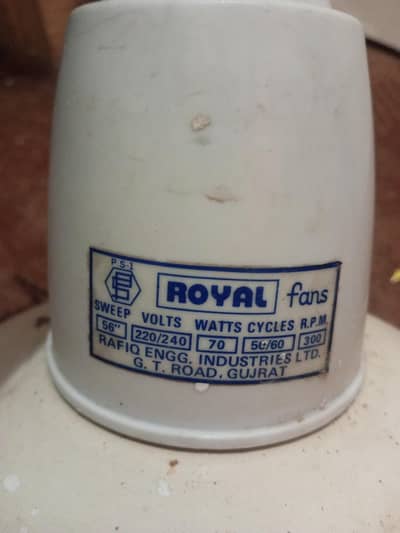 Royal ceiling Fan 56" Big Motor Copper