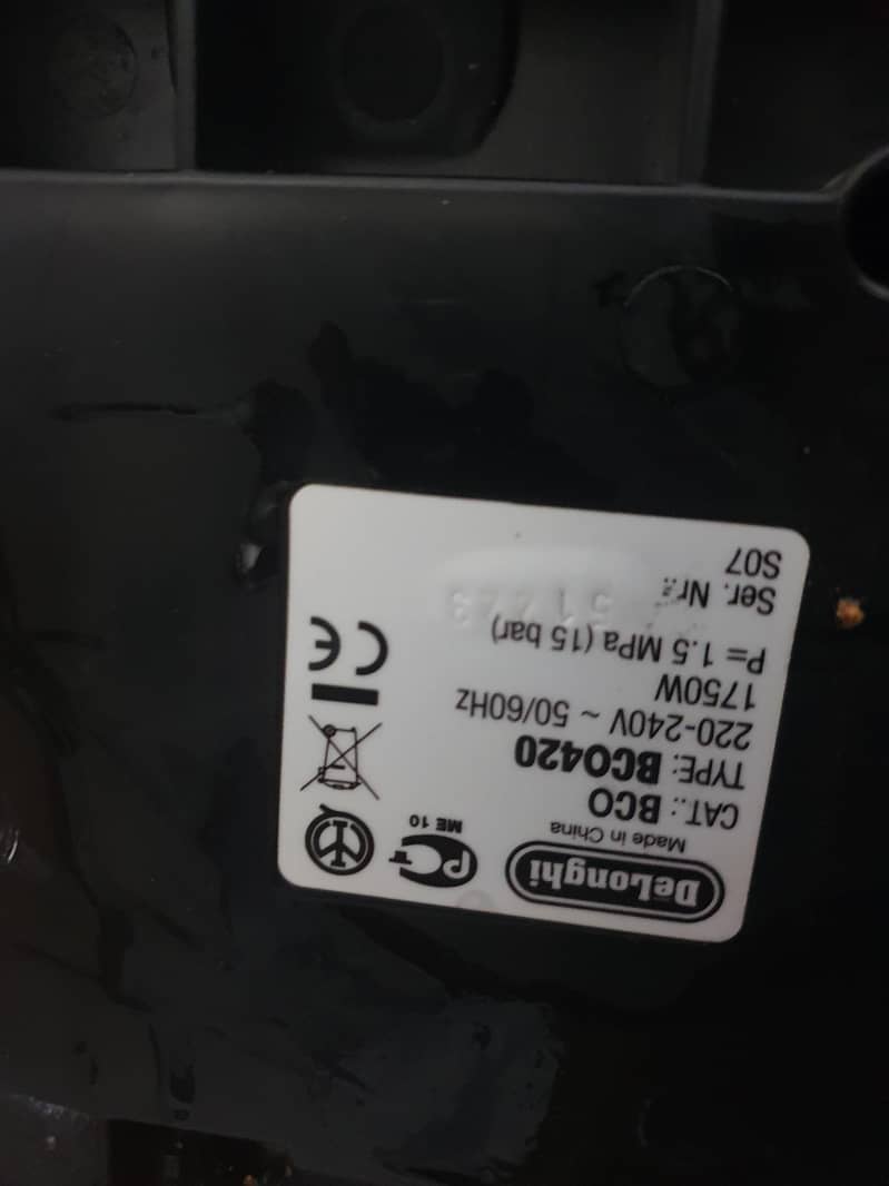 DeLonghi model BCO420 model BCO420 model BCO420 3