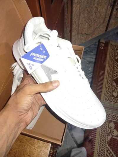 Power Comfort Light Weight Brand White Shoes | Size 43-44" |