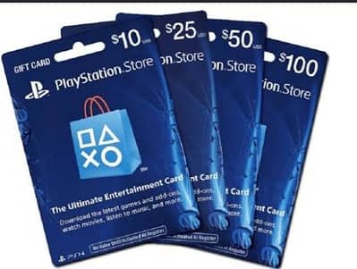 PlayStation all gift cards available