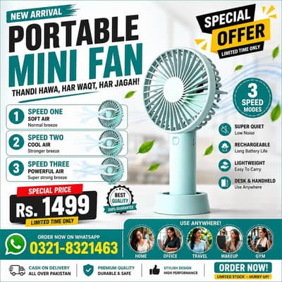 Rechargeable Mini Fan