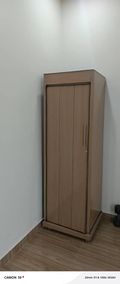 single door wooden wardrobe