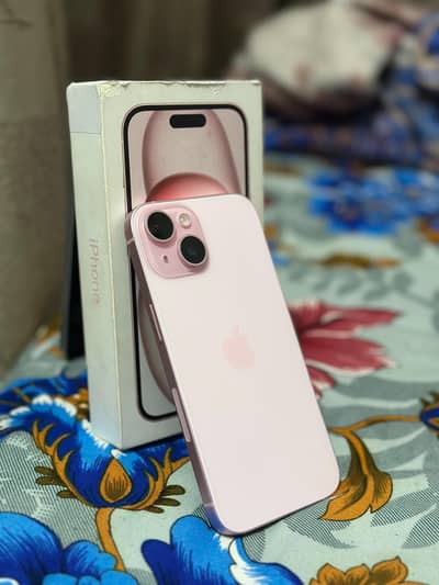iPhone 15-pink 128GB With Box