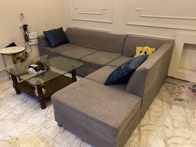 Economical used L shape sofa