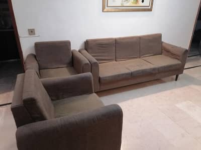 Premium Fabric Sofa Set – Modern Design – 3 + 1 + 1
