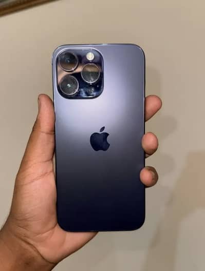 iPhone 14 Pro Max non pta F. U physical + e sim 4 months sim.