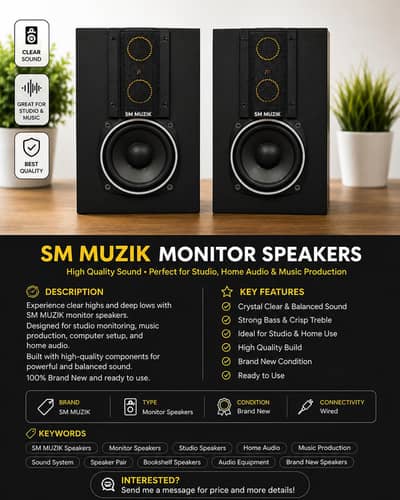 speakers subwoofers and Monitor speakers