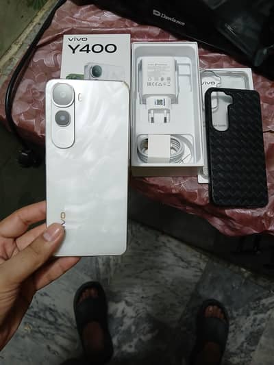 Vivo Y400 5G 8+8/256 full accessories pack no used 10 10 03214084668