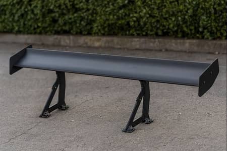 Aluminium Black Sports Car Spoiler – Strong Mounts | Universal Fit |
