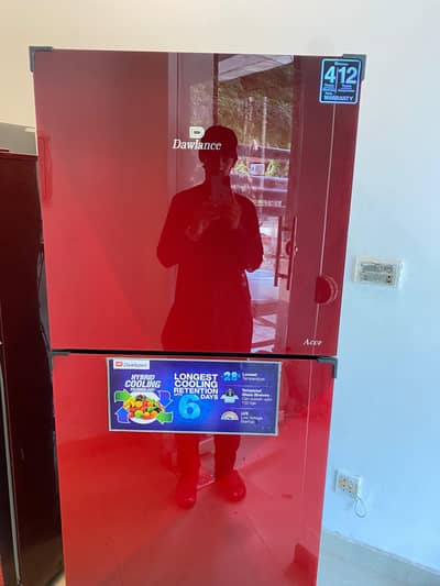 Dawlance 9178LF Acce coral red fridge