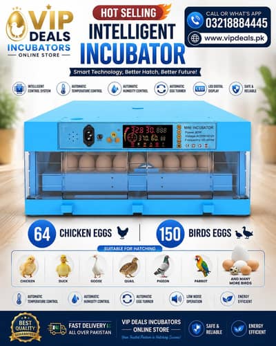 64 Eggs incubator | Hatching machine | automictic incubator | Brooder