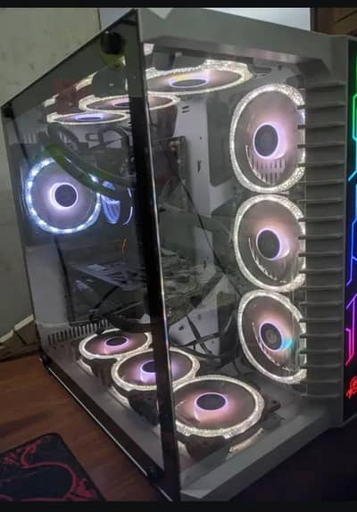 gaming PC Ryzen 5 with liquid cooler cpu