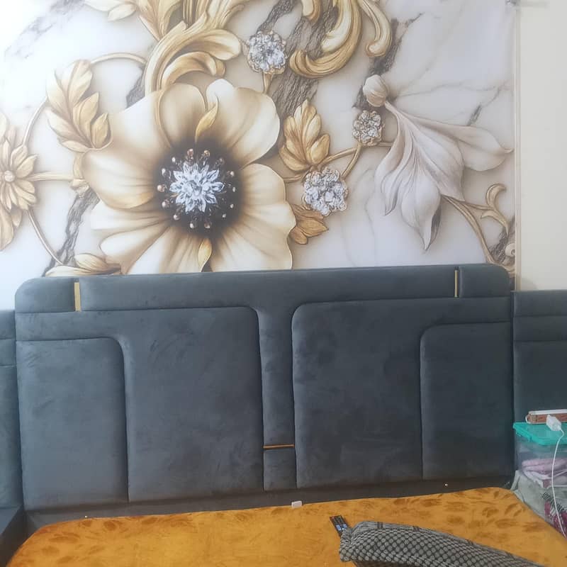 Bed with sidetables 1