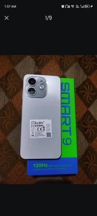 Infinix Smart 9 all okay with box or original charger
