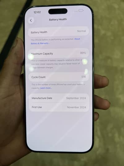 Iphone 16 pro max jv Lush condition