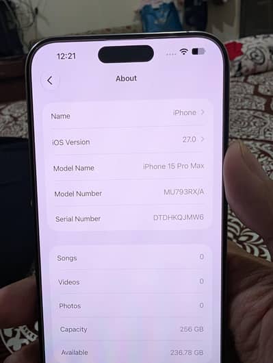 Apple iPhone 15 Pro Max 256gb