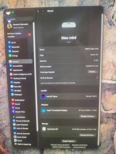 Mac Mini M2 2023 8GB 256GB