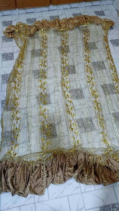Used net Curtain golden designs