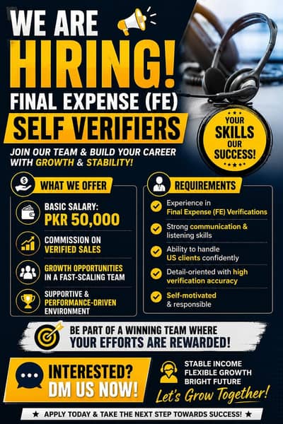 Hiring FE Self verifiers