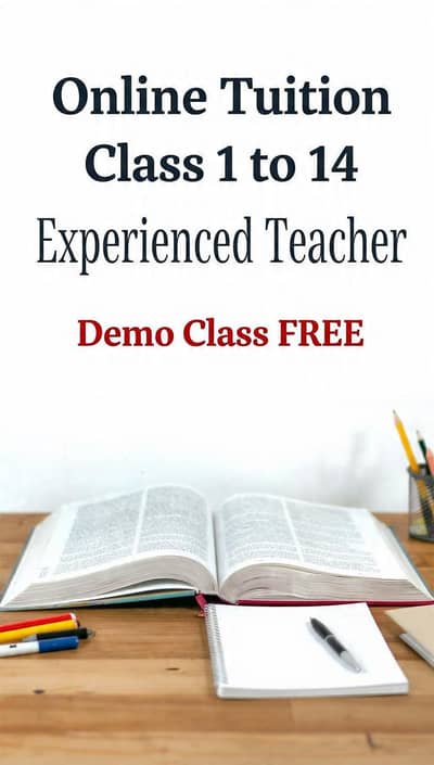 online tuition class 1 - 14 | Experienced Teacher
