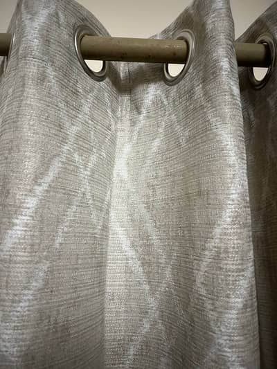 Ivory/ Off white curtains, ANvy blue & purple/ornage Curtains