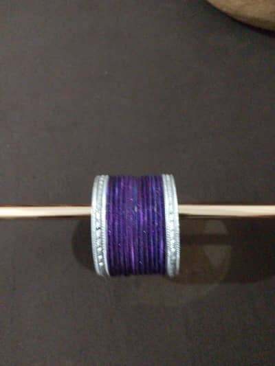 shimmering bangles set - purple - 2.25size