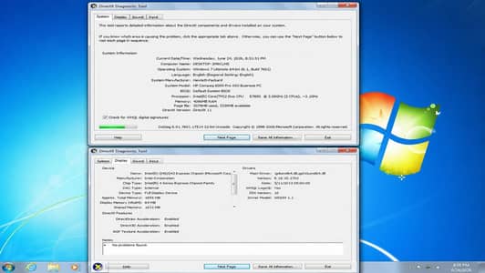 All In One PC 4 Ram 200 GB Window 7 HP Brand
