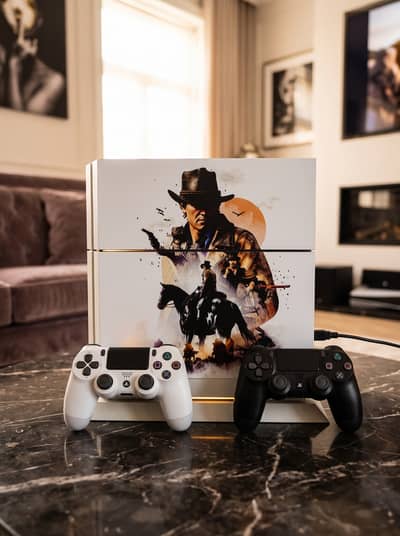 Glacier White PS4 Jailbreak - Factory Sealed & Pre-Loaded with Games!
